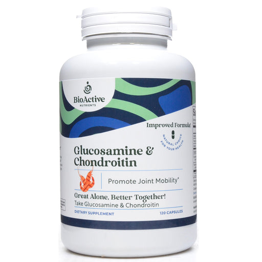 BioActive Nutrients Glucosamine & Chondroitin, 120 capsules, front of bottle