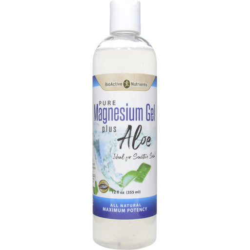 BioActive Nutrients Magnesium Gel with Aloe, 12 fl oz, front of bottle