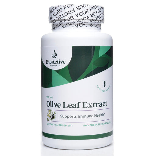 BioActive Nutrients Olive Leaf Extract 750 mg, 120 capsules, front of bottle