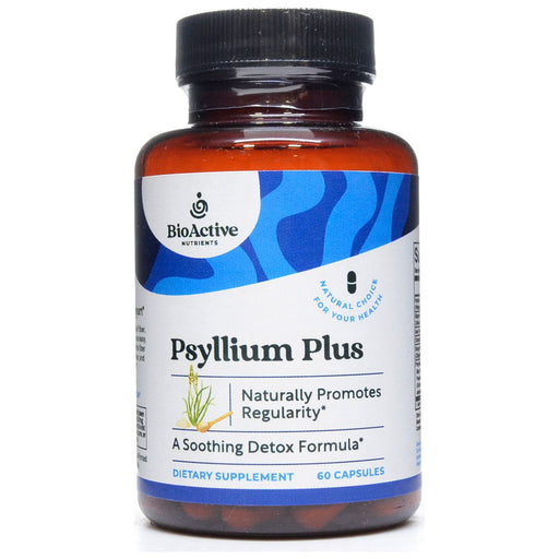 BioActive Nutrients Psyllium Plus, 60 capsules, front of bottle