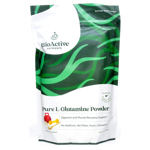BioActive Nutrients Pure L-Glutamine Powder, 454 g, front of bag