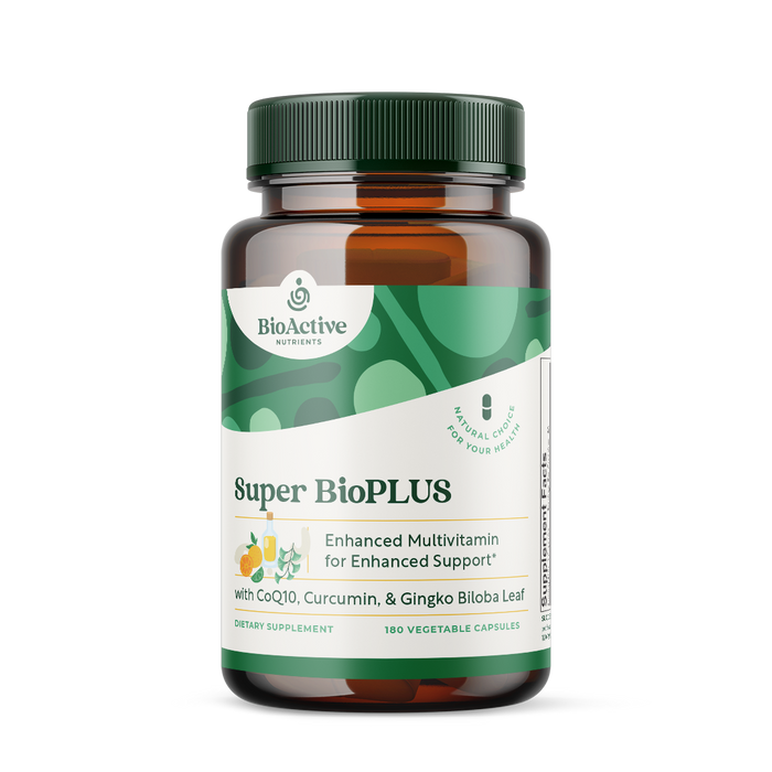 BioActive Nutrients Super BioPLUS, 180 capsules, front of bottle