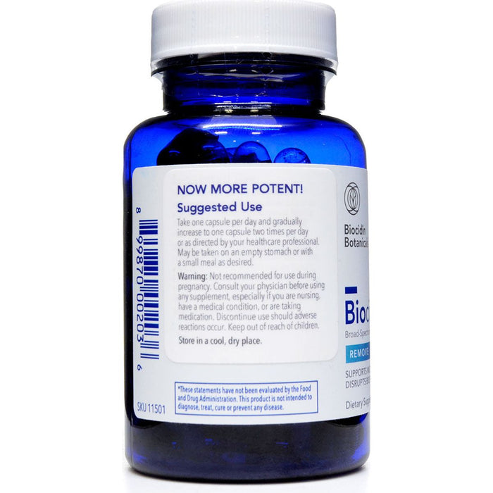Biocidin Botanicals Biocidin 90 capsules suggested use label