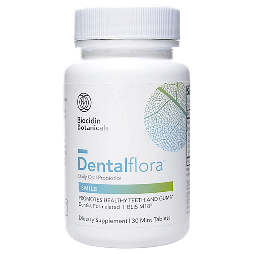Biocidin Botanicals Dentalflora, 30 tablets, front of bottle