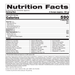 Bioclinic Naturals ElementAll Biological Diet Vanilla Coconut 9 servings nutrition facts label