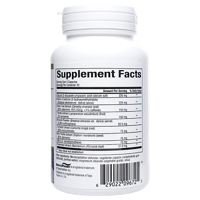 Bioclinic Naturals EstroVantage EM 90 capsules supplement facts label