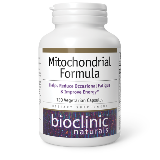 Bioclinic Naturals Mitochondrial Formula, 120 capsules, front of bottle