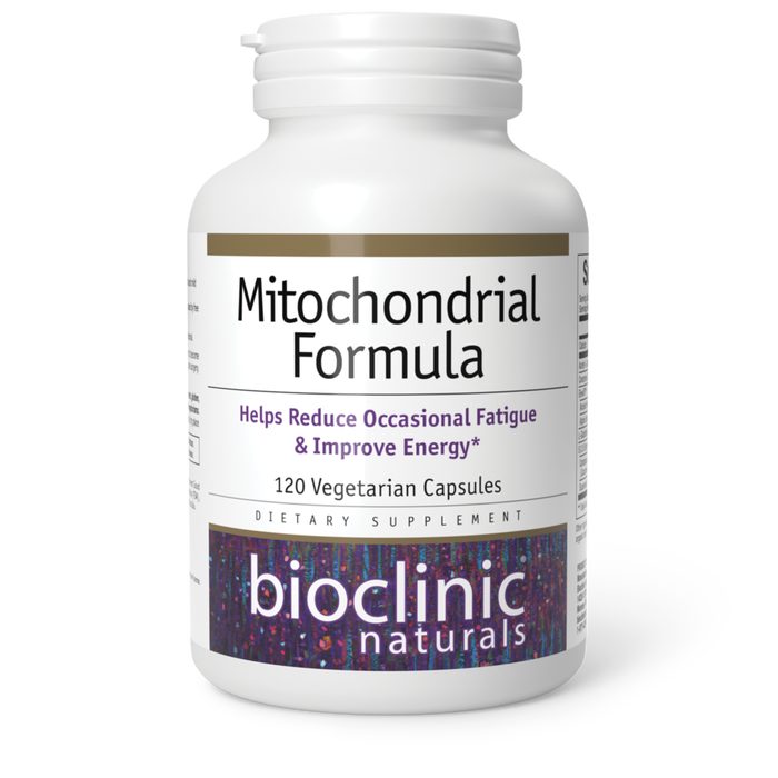 Bioclinic Naturals Mitochondrial Formula, 120 capsules, front of bottle