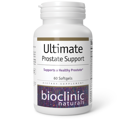 Bioclinic Naturals Ultimate Prostate Support, 60 softgels, front of bottle