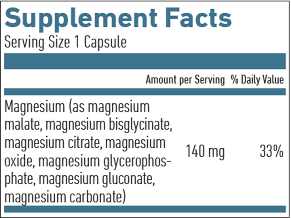 Biogena 7 Salt Magnesium Supplement Facts