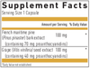Biogena Pycnogenol Superior 100 GOLD Supplement Facts