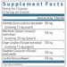 Biogena LiverDX Formula 120 capsules supplement facts label