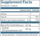 Biogena Vegan Omega 3 Supplement Facts
