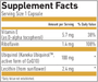 Biogena Ubiquinol CoQ10 Vegan GOLD Supplement Facts
