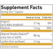 Biogena Ubiquinol CoQ10 Vegan GOLD 60 capsules supplement facts label