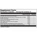 BioGenesis White Willow Forte supplement facts label