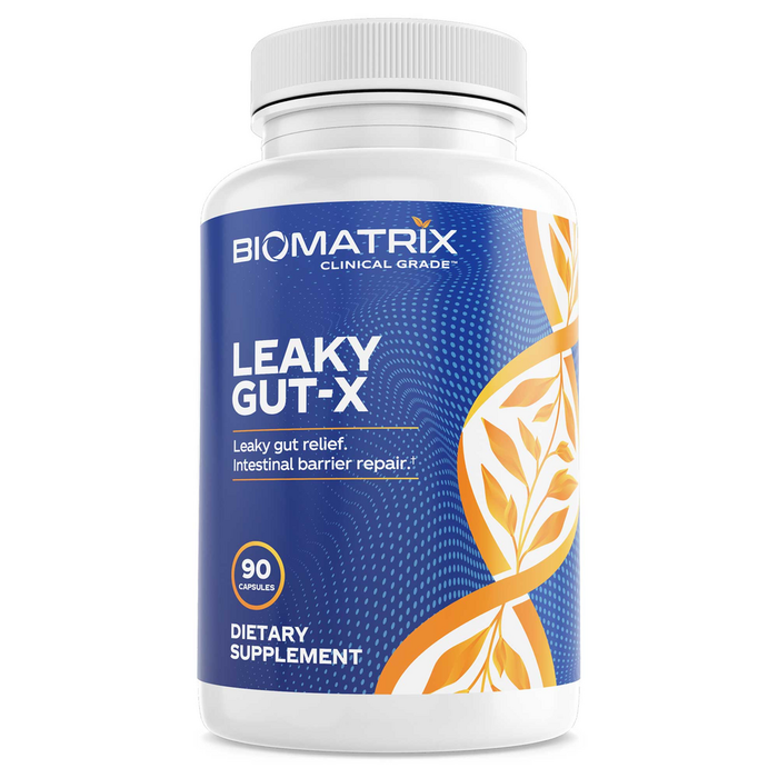 BioMatrix Leaky Gut-X, 90 capsules, front of bottle