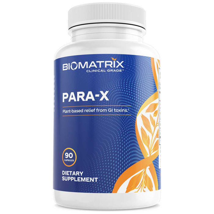 BioMatrix Para-X, 90 capsules, front of bottle