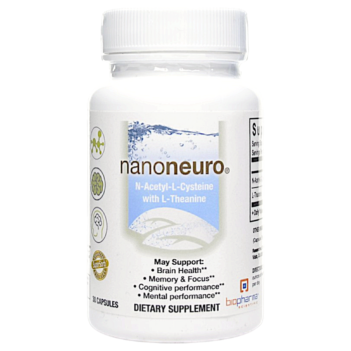 BioPharma Scientific Nanoneuro, 30 capsules, front of bottle