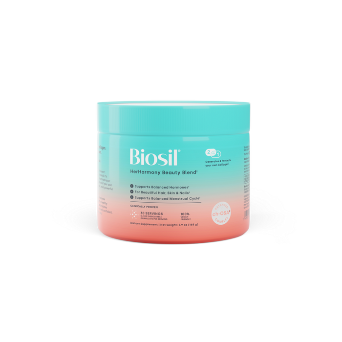 Biosil HerHarmony Beauty Blend, 5.9 oz, front of jar