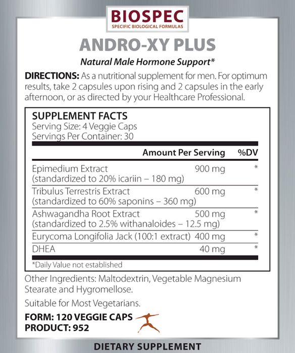 Biospec Nutritionals Andry -XY Plus Supplement Facts