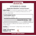 Biospec Nutritionals Vitamin D-5000 100 softgels supplement facts label