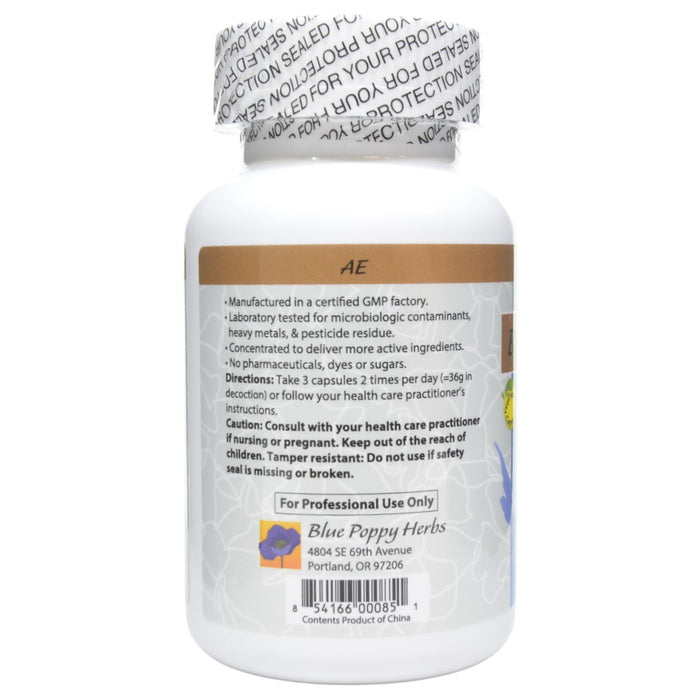 Blue Poppy AE 180 capsules directions label