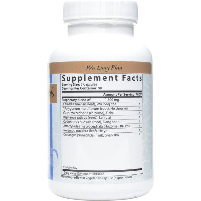 Blue Poppy Black Dragon 180 capsules supplement facts label