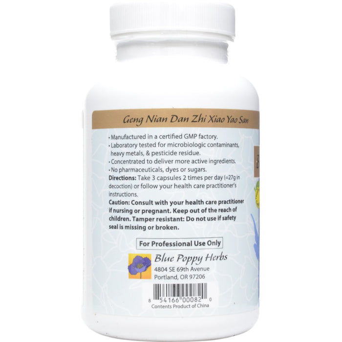 Blue Poppy Change & Enrich 180 capsules directions label