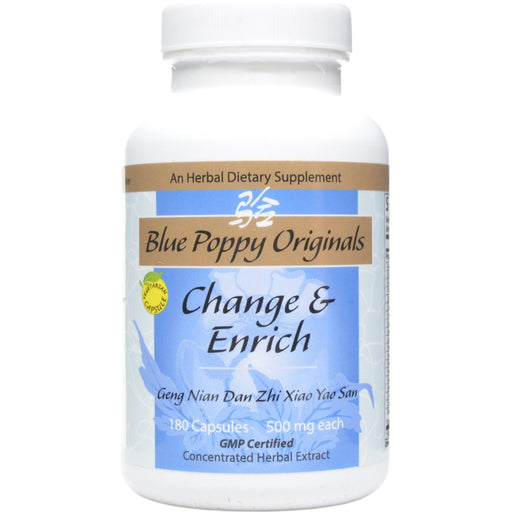 Blue Poppy Change & Enrich, 180 capsules, front of bottle