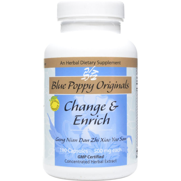 Blue Poppy Change & Enrich, 180 capsules, front of bottle