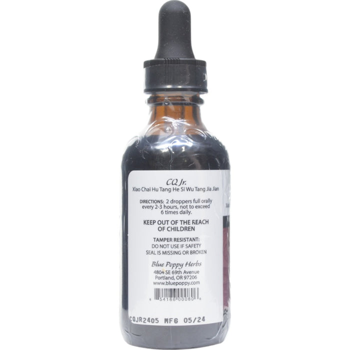Blue Poppy CQ Jr. 2 fl oz directions label
