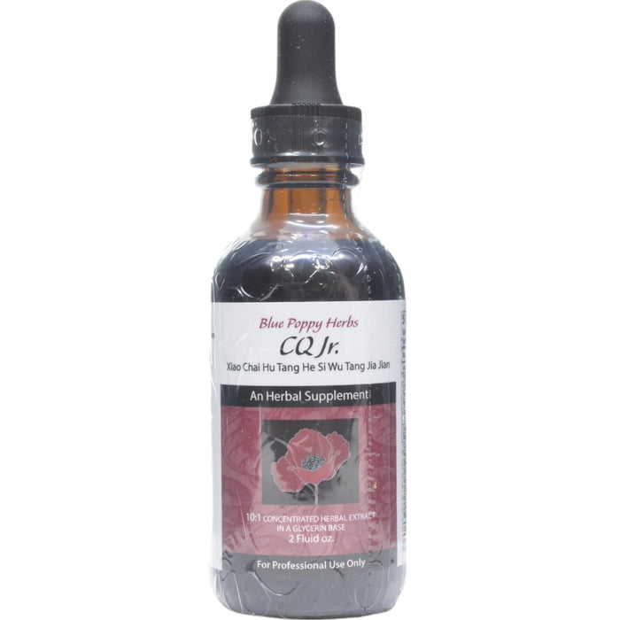 Blue Poppy CQ Jr., 2 fl oz, front of dropper bottle