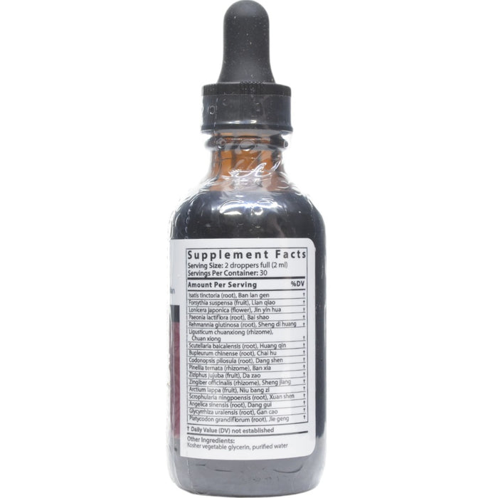 Blue Poppy CQ Jr. 2 fl oz supplement facts label