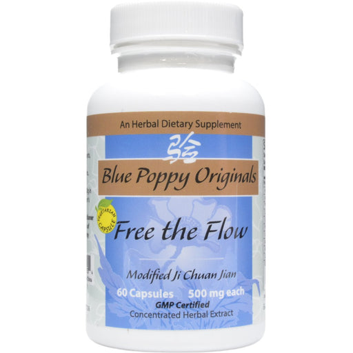 Blue Poppy Free the Flow, 60 capsules, front of bottle