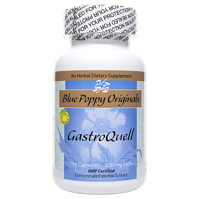 Blue Poppy GastroQuell, 180 capsules, front of bottle
