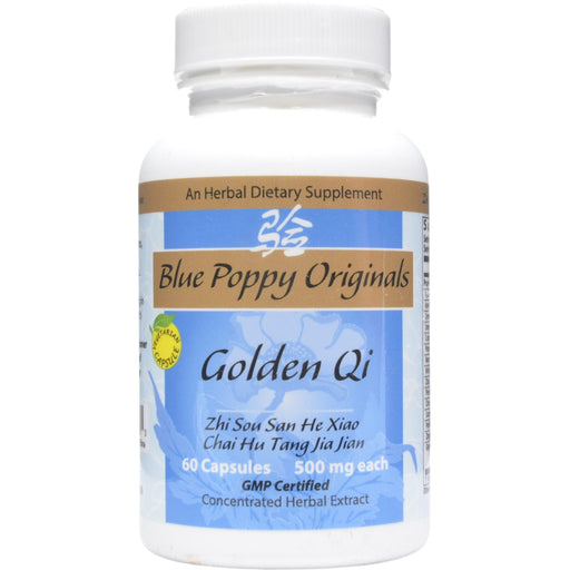 Blue Poppy Golden Qi, 60 capsules, front of bottle
