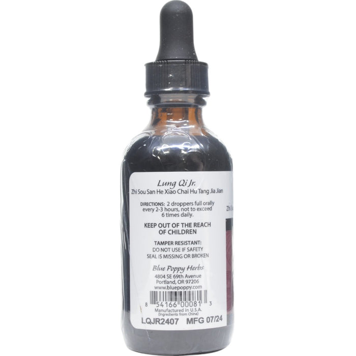 Blue Poppy Lung Qi Jr. 2 fl oz directions label