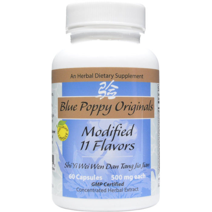 Blue Poppy Modified Eleven Flavors, 60 capsules, front of bottle