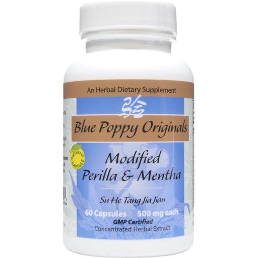 Blue Poppy Modified Perilla & Mentha, 60 capsules, front of bottle