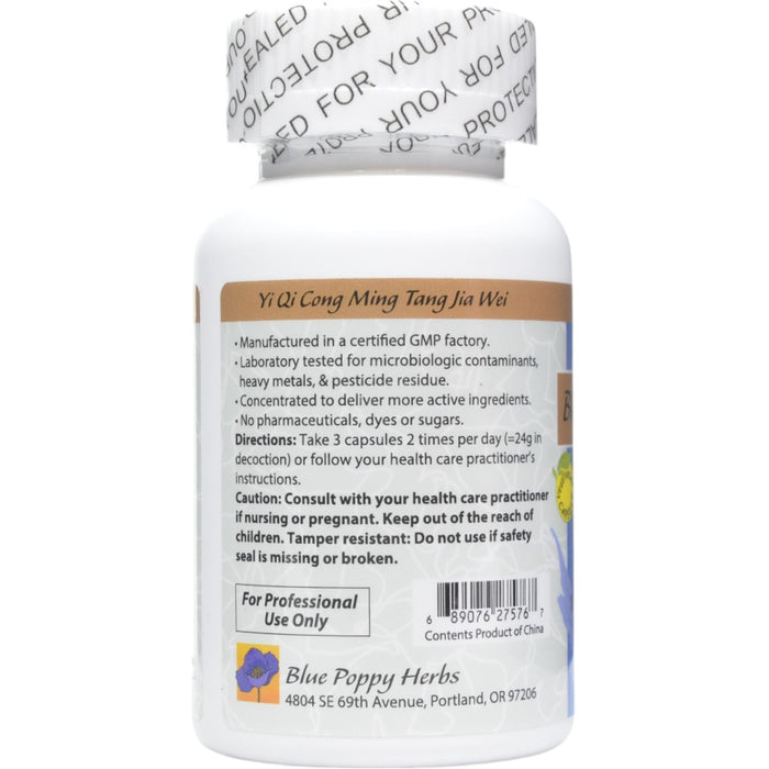 Blue Poppy Returning Spring 60 capsules directions label