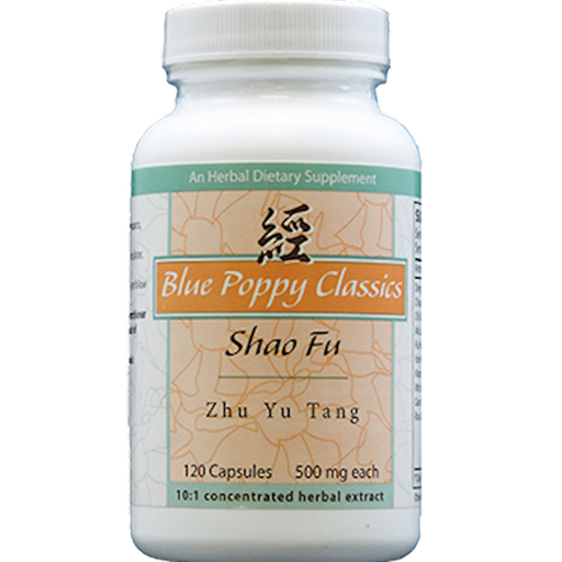 Blue Poppy Shao Fu Zhu Yu Tang, 120 capsules, front of bottle