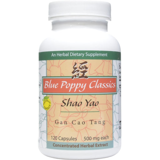 Blue Poppy Shao Yao Gan Cao Tang, 120 capsules, front of bottle