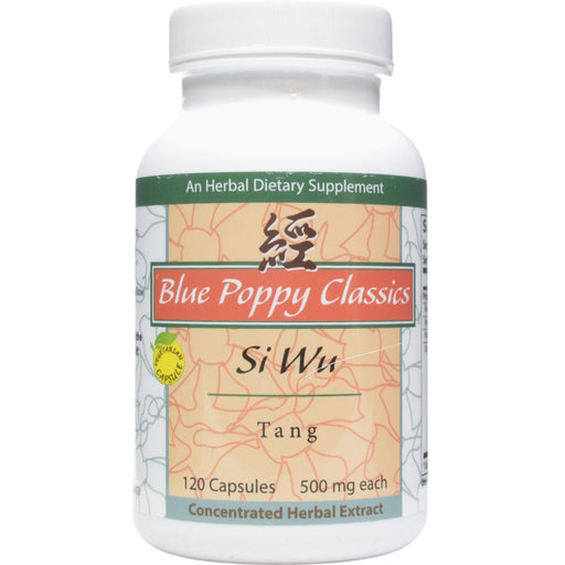 Blue Poppy Si Wu Tang, 120 capsules, front of bottle