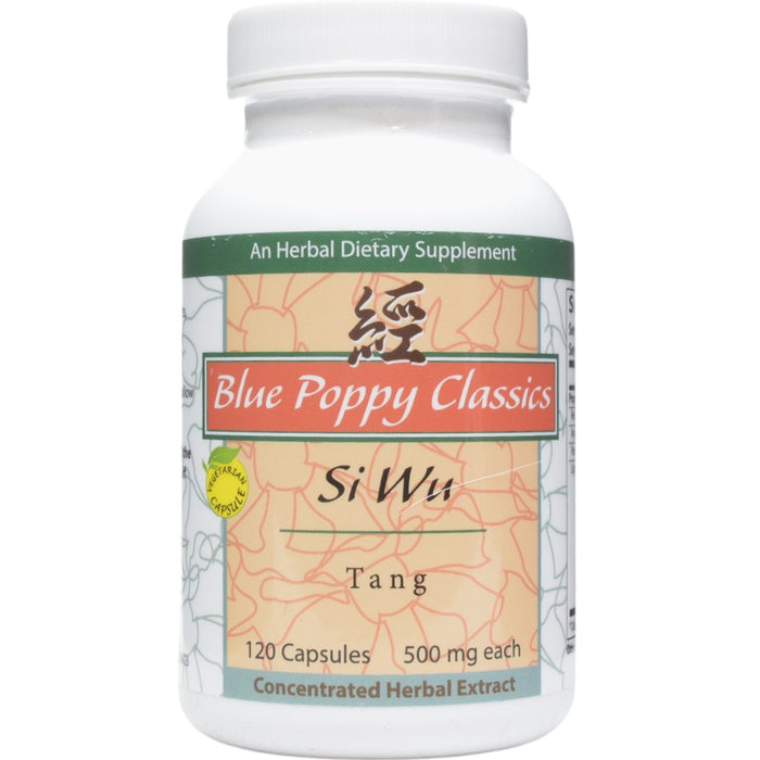 Blue Poppy Si Wu Tang, 120 capsules, front of bottle