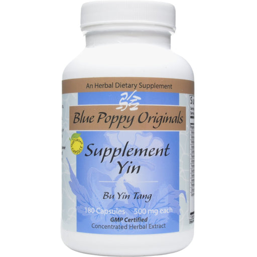 Blue Poppy Supplement Yin, 180 capsules, front of bottle