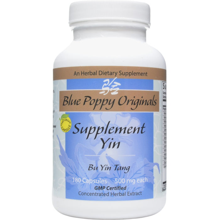 Blue Poppy Supplement Yin, 180 capsules, front of bottle