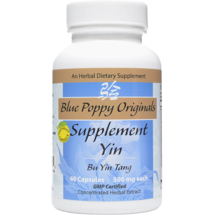 Blue Poppy Supplement Yin, 60 capsules, front of bottle