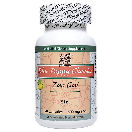 Blue Poppy Zuo Gui Yin, 120 capsules, front of bottle