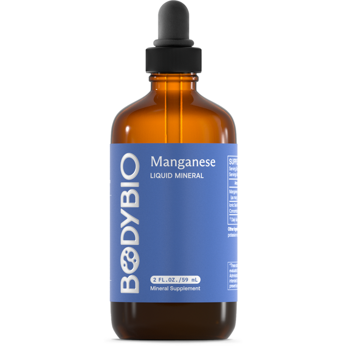BodyBio Manganese Liquid, 2 fl oz, front of bottle